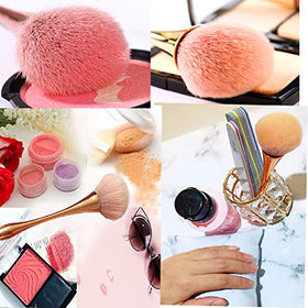 AM RONG MAGIC brush applying powder on cheek demonstrating even, natural finish