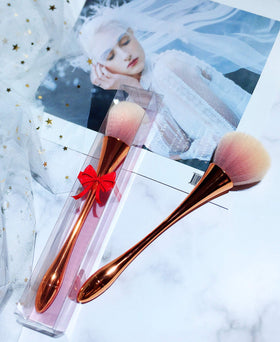 AM RONG MAGIC brush staged on vanity conveying everyday use and polished makeup setup