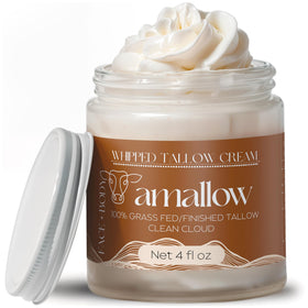 Amallow jar front view showing Clean Cloud label and compact size benefits