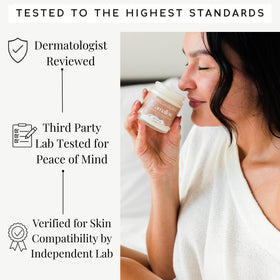 Amallow label ingredients list showing grass-fed tallow and almond oil benefits