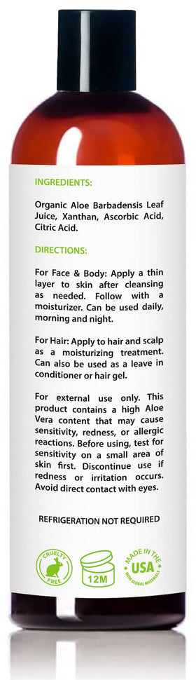 Amara Beauty gel on hand demonstrating quick absorption and non-sticky finish