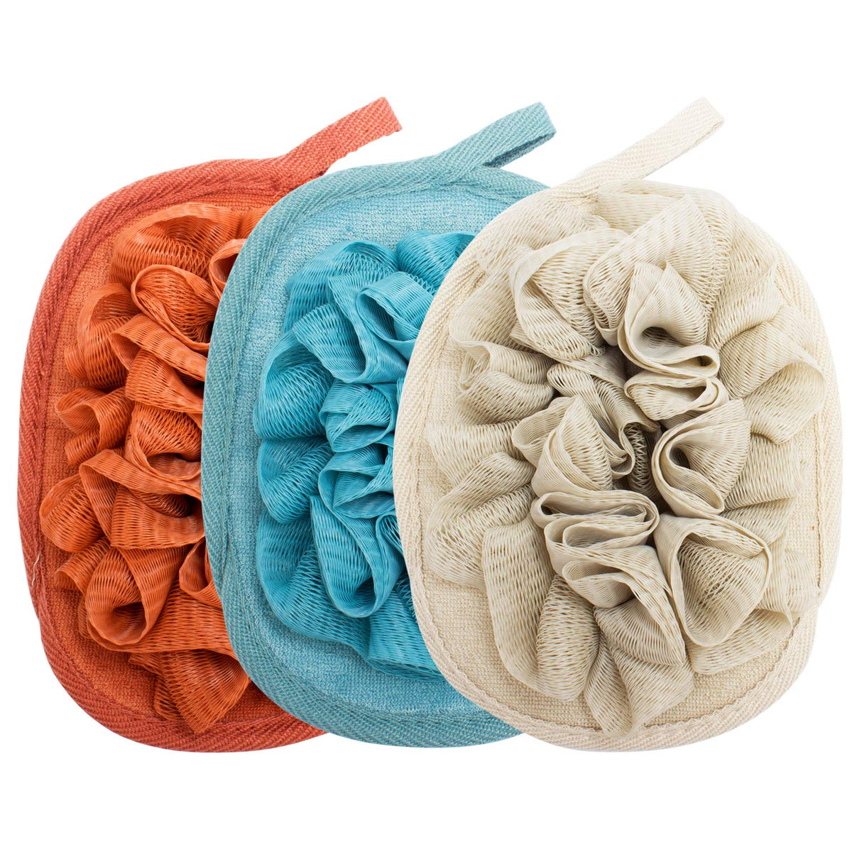Amariver front packaging showing three glove poufs for easy gifting and storage