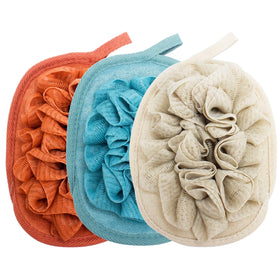 Amariver front packaging showing three glove poufs for easy gifting and storage