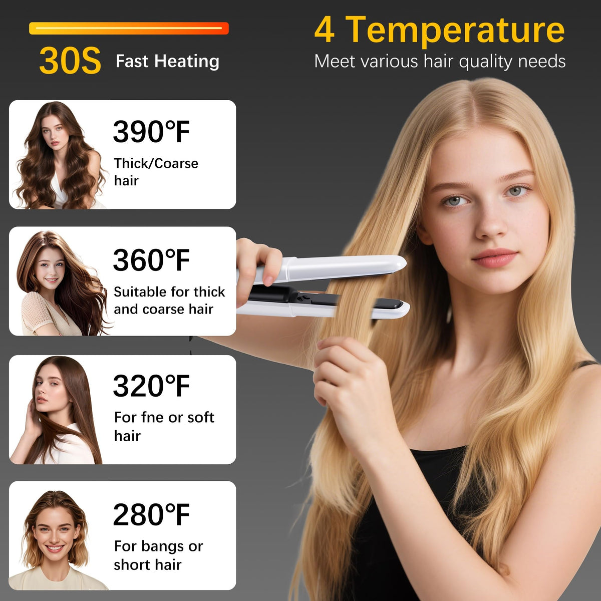 amazebra ceramic plate close-up highlighting even heat distribution and hair protection