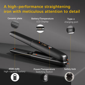 Amazebra open 18mm plate close-up for precise bangs and short-hair styling