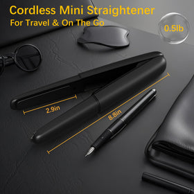 Amazebra pouch with styler to show easy storage and on-the-go protection
