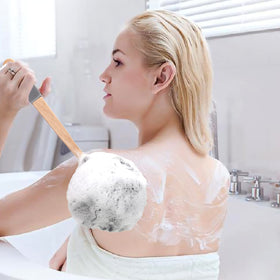 AmazerBath included hand-held sponge shown separately for versatile bathing benefit