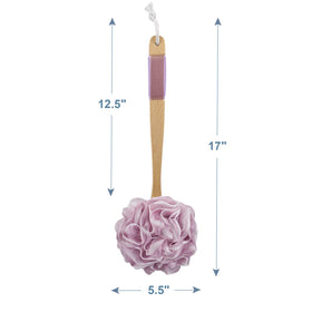 AmazerBath loofah set staged in bathroom showing practical lifestyle appeal