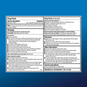 Amazon Basic Care bottle label close-up, clear ingredient and usage information for buyers