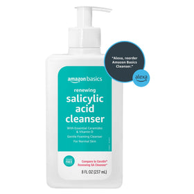 Amazon Basics back-of-bottle directions and 8 fl oz volume clarity