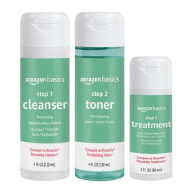 Amazon Basics cleanser foam texture close-up demonstrating effective cleansing