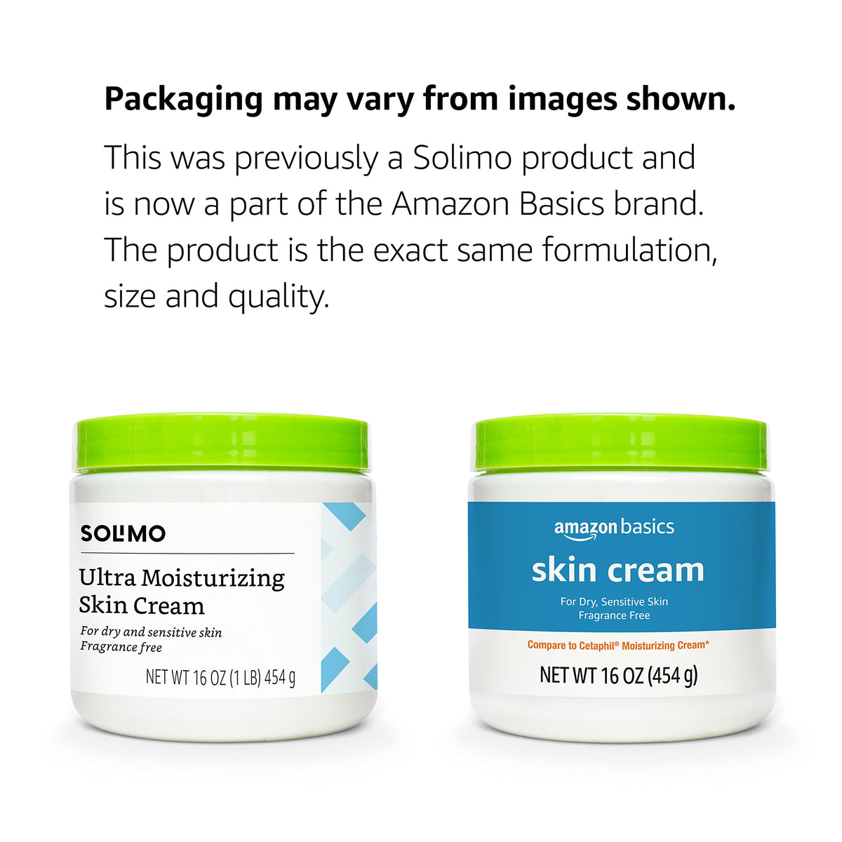 Amazon Basics cream texture close-up demonstrating thick emollient hydration
