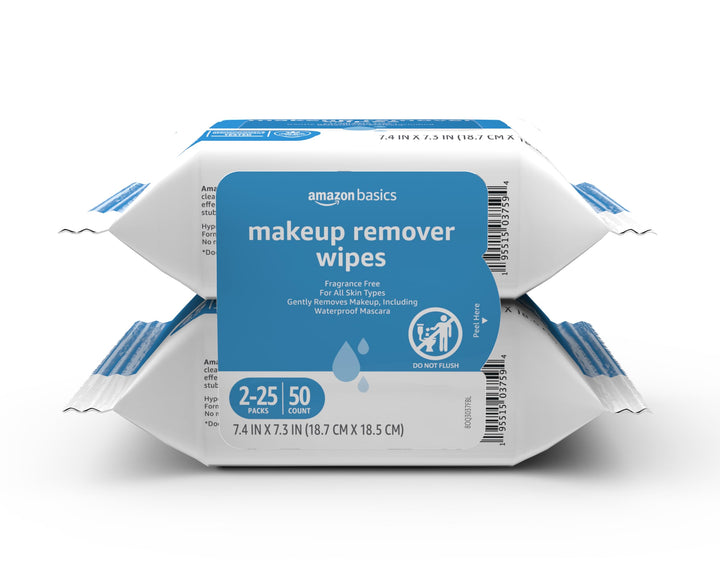 Amazon Basics front packaging showing dual resealable packs and product benefit