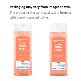 Amazon Basics in-shower use on back and shoulder illustrating acne-prone area care
