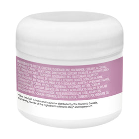 Amazon Basics jar label detail highlighting hyaluronic acid and fragrance-free formula