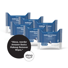 Amazon Basics label and certifications showing FSC and recycled packaging benefits