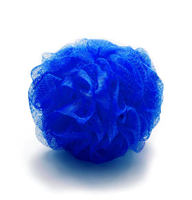 Amazon Basics loofah mesh close-up highlighting soft texture for gentle exfoliation