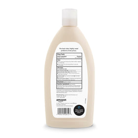 Amazon Basics lotion texture swiped on skin showing lightweight, fast-absorbing feel
