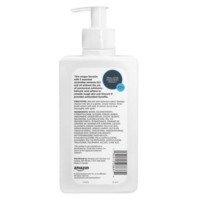 Amazon Basics pump dispensing foamy texture for gentle cleansing