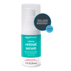 Amazon Basics skin after application showing even tone look, visible smoothing and pore refinement benefit