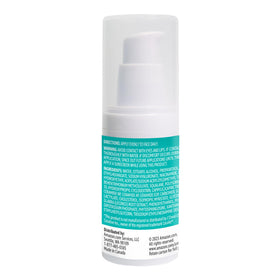 Amazon Basics serum on bathroom shelf next to skincare items, integrates smoothly into daily routine benefit