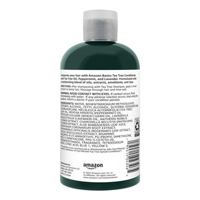 Amazon Basics conditioner texture poured from bottle showing smooth consistency for easy application