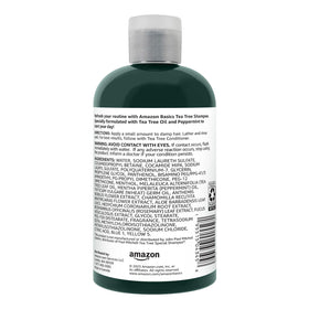 Amazon Basics shampoo being poured and lathered, shows easy application and foam