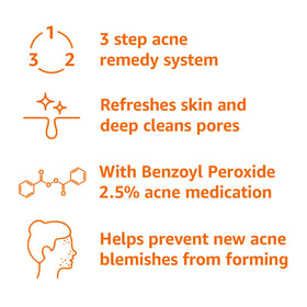 Amazon Basics toner label detail highlighting pore-refreshing benefit