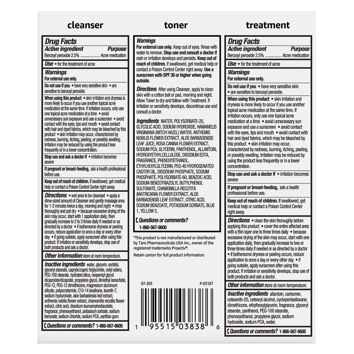 Close-up of Amazon Basics treatment on skin illustrating focused spot coverage