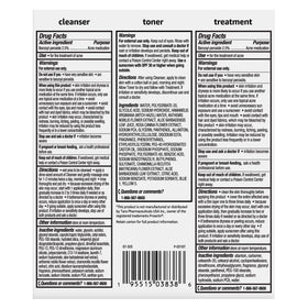 Close-up of Amazon Basics treatment on skin illustrating focused spot coverage