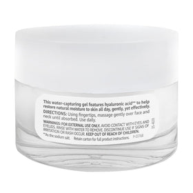Close-up of Amazon Basics label showing hyaluronic acid and dermatologist-tested claim