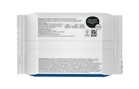 Amazon Basics wipe texture close-up highlighting soft cloth and gentle cleansing
