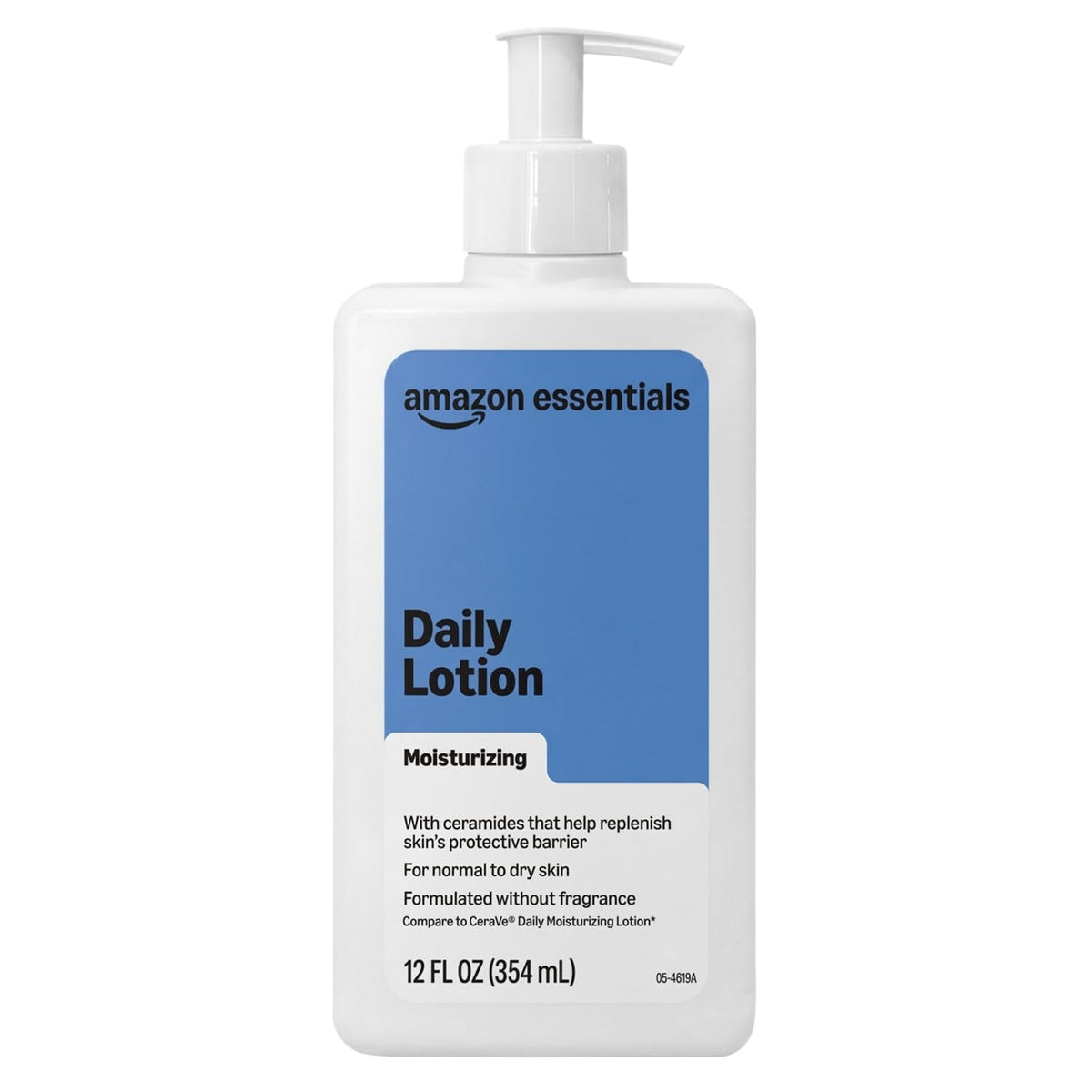 amazon essentials front packaging showing bottle and label for quick identity and clarity