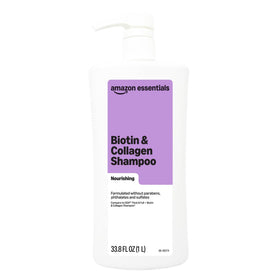 Amazon Essentials front bottle view showing label and volume for clear selection