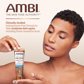 Ambi cream texture close-up showing smooth consistency for easy absorption benefit