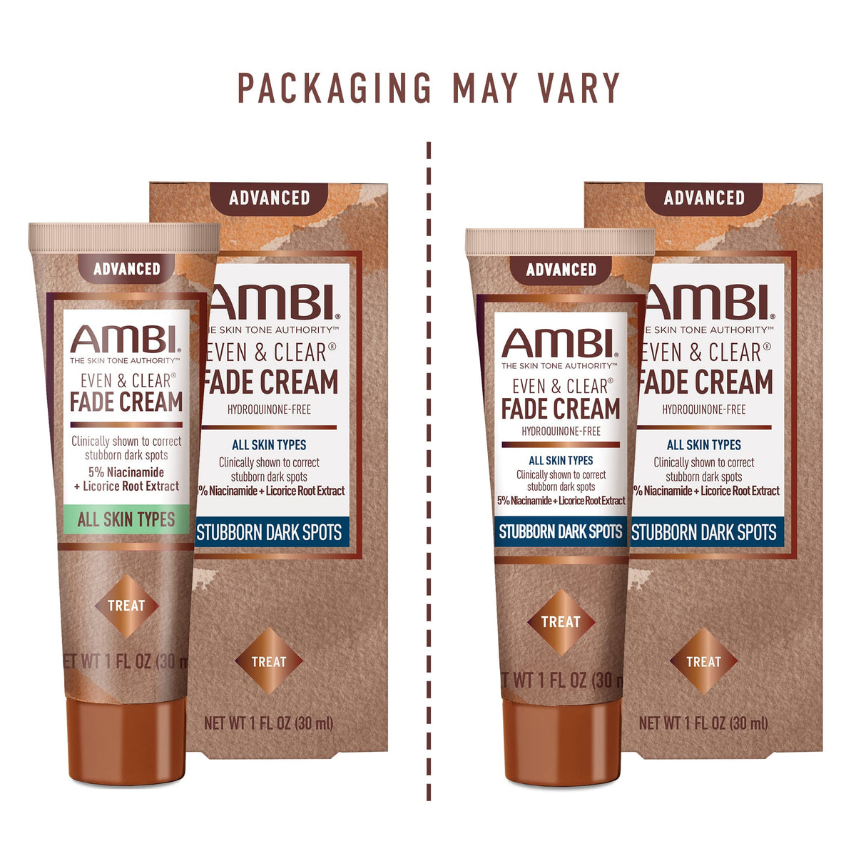 Ambi bottle beside sunscreen highlighting daytime protection pairing