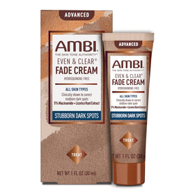 Ambi front packaging showing product name and purpose for clearer skin