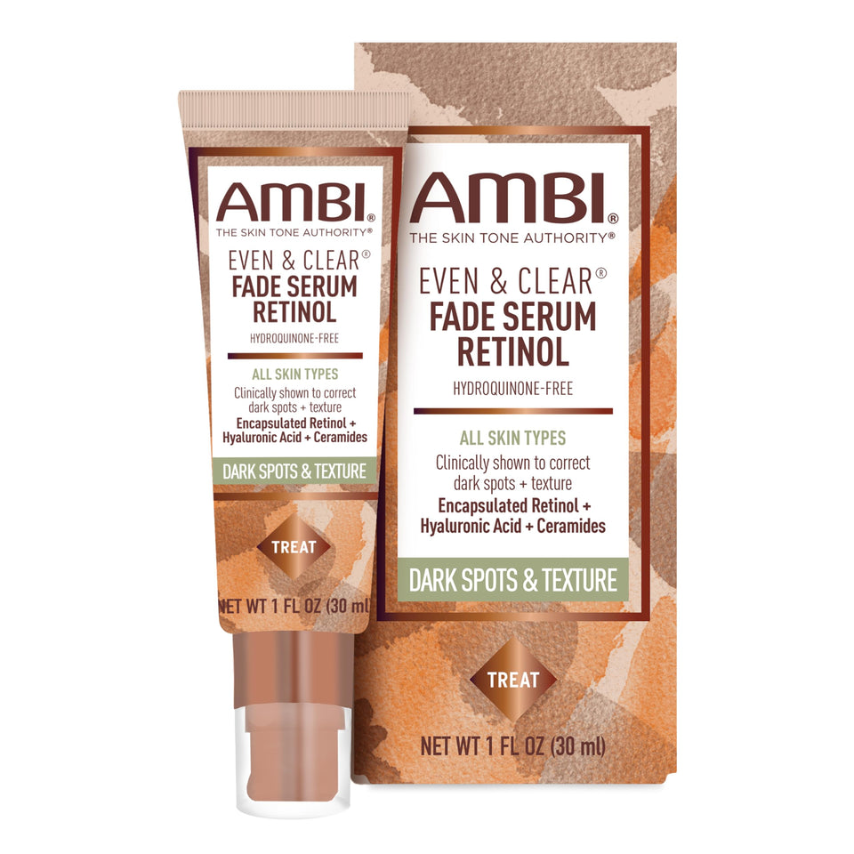 Ambi Even & Clear front packaging showing bottle and branding benefits