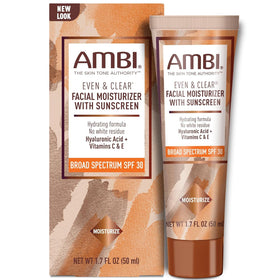 Ambi front packaging showing tube and SPF 30 for daily protection