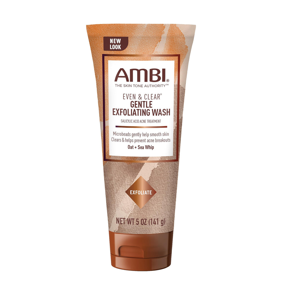 Ambi front tube showing product label and acne-fighting benefits