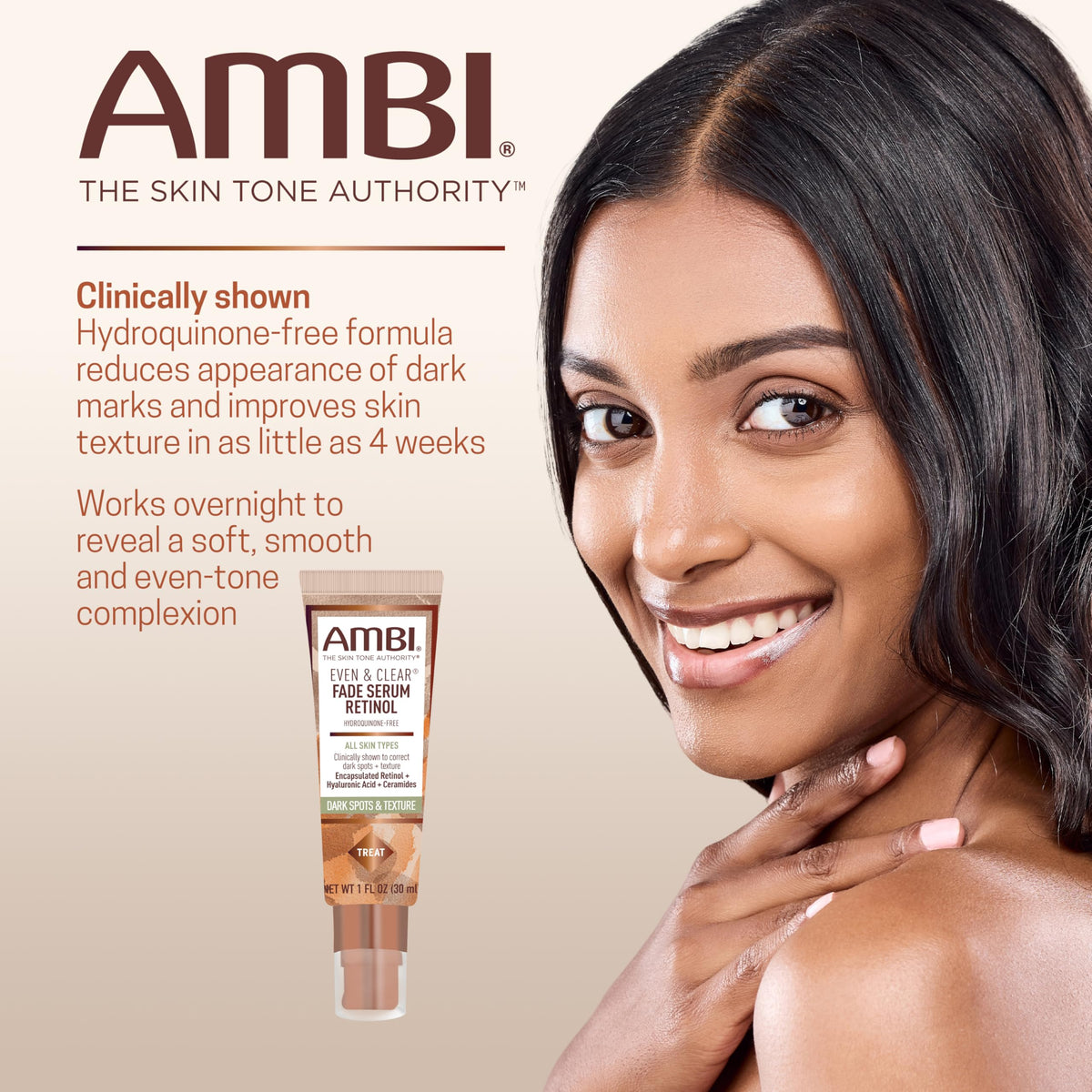 Ambi close-up of encapsulated retinol beads highlighting targeted renewal