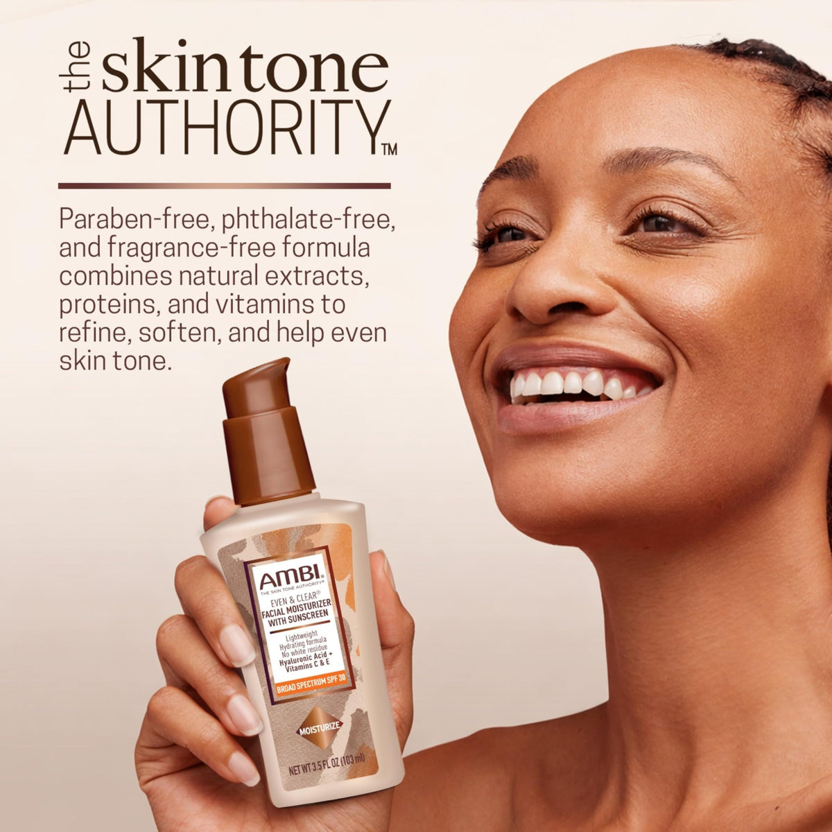 Ambi texture close-up highlighting hyaluronic hydration
