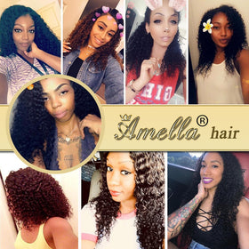Amella hair with care products highlighting moisture retention and shine