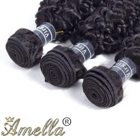 Amella straightened strand demonstrating true length and styling versatility