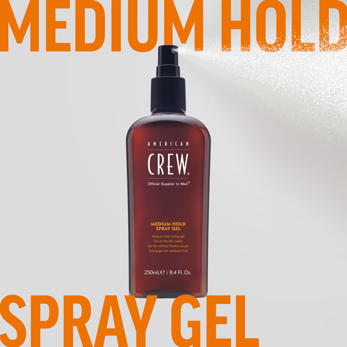 American Crew bathroom shelf lifestyle scene suggesting daily grooming ease