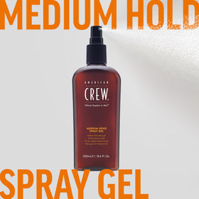 American Crew bathroom shelf lifestyle scene suggesting daily grooming ease