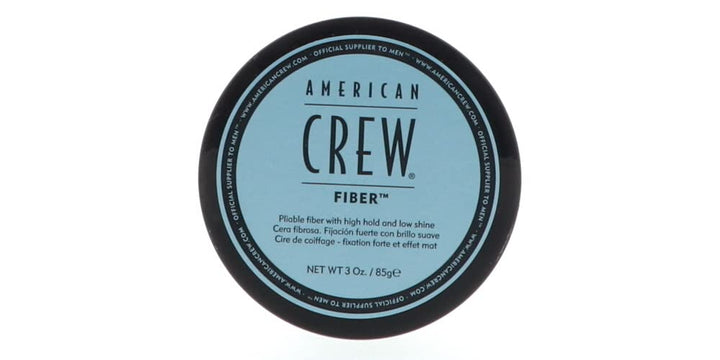 American Crew front view of Classic Fiber jar showing packaging and product name for easy selection
