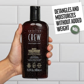 American Crew creamy conditioner texture close-up demonstrating smooth hydration