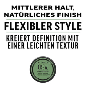 American Crew cream on hand demonstrating easy spread and fast styling