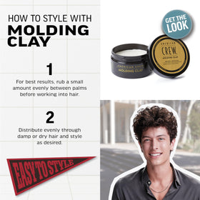 American Crew on dry hair creating separated, tousled texture and natural-looking shine